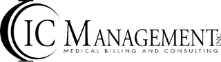IC Management logo with black text and circular “IC” emblem; “Medical Billing and Consulting” beneath