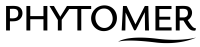 Le logo de phytomer est noir et blanc avec une vague au milieu.