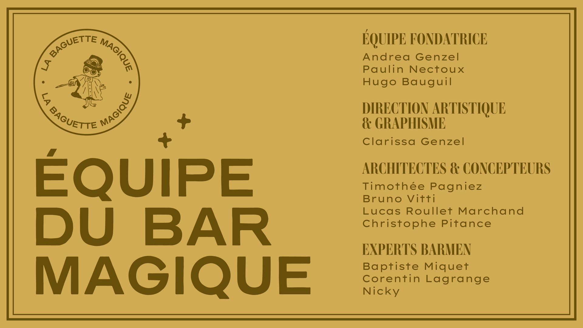 Bar Magique La Baguette Magique Andrea Paulin Hugo