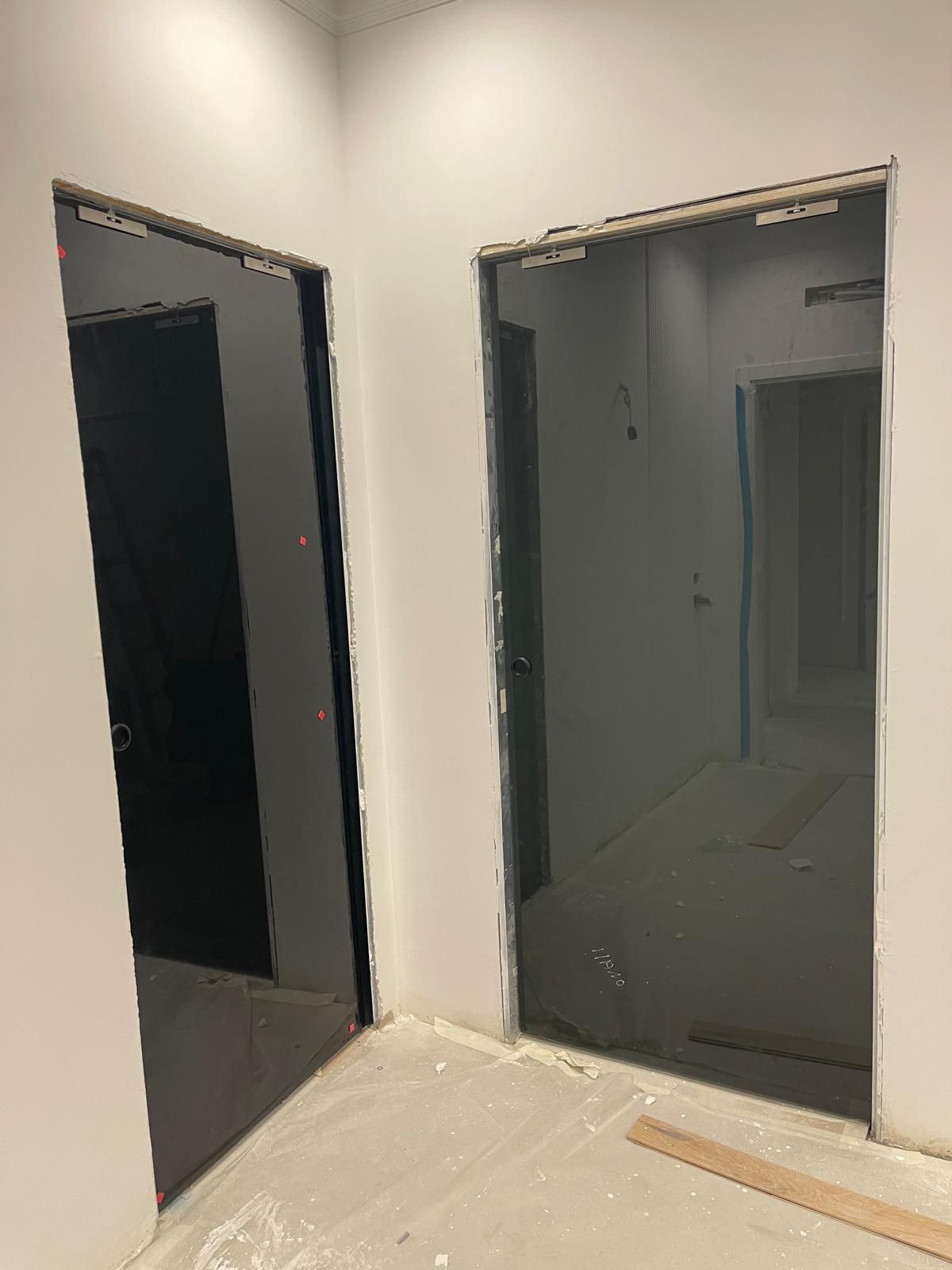 Porta in vetro su missura