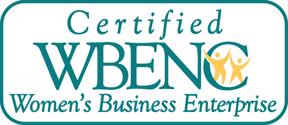 A logo for a certified women 's business enterprise A logo for a certified women 's business enterprise