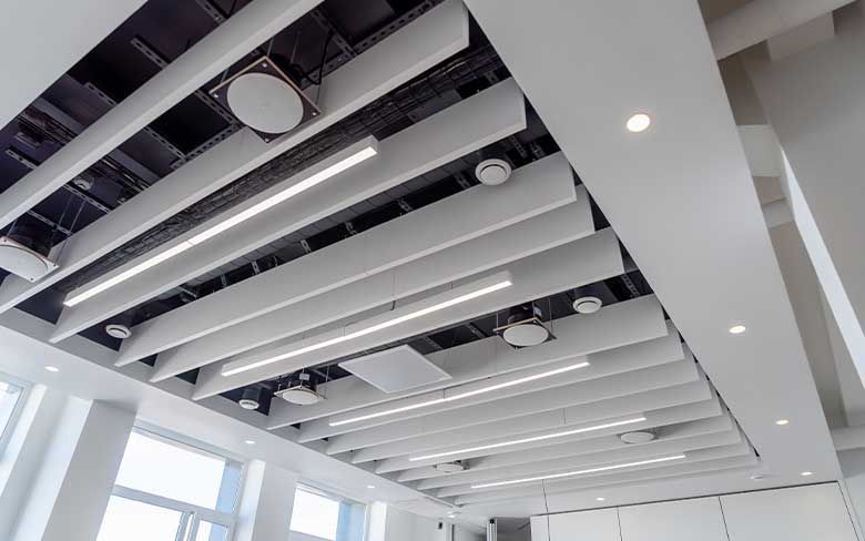 commercial lighting installation