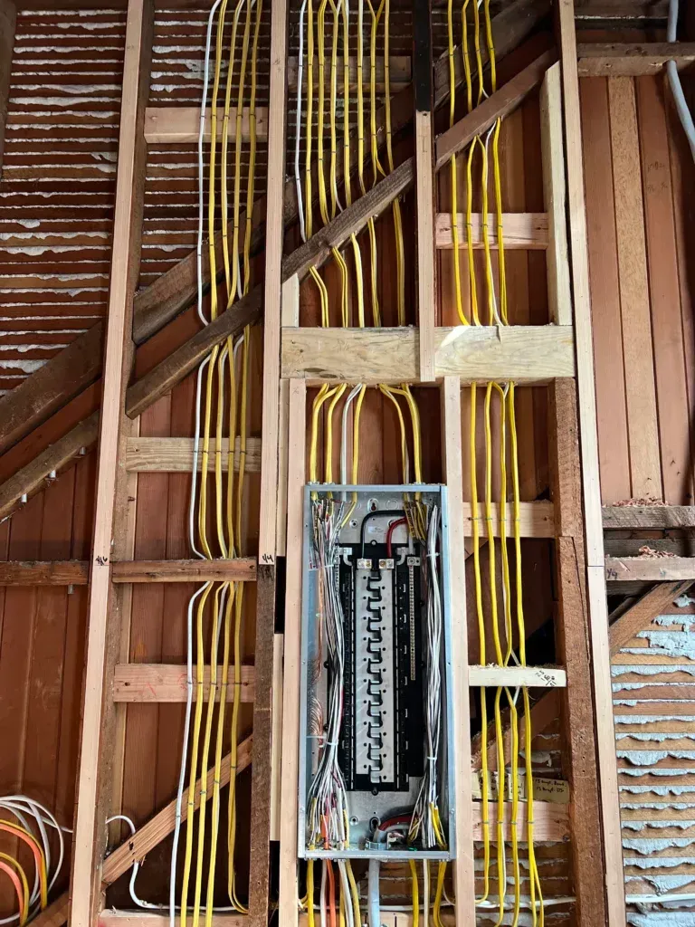 residential electrical panel install and re-wire