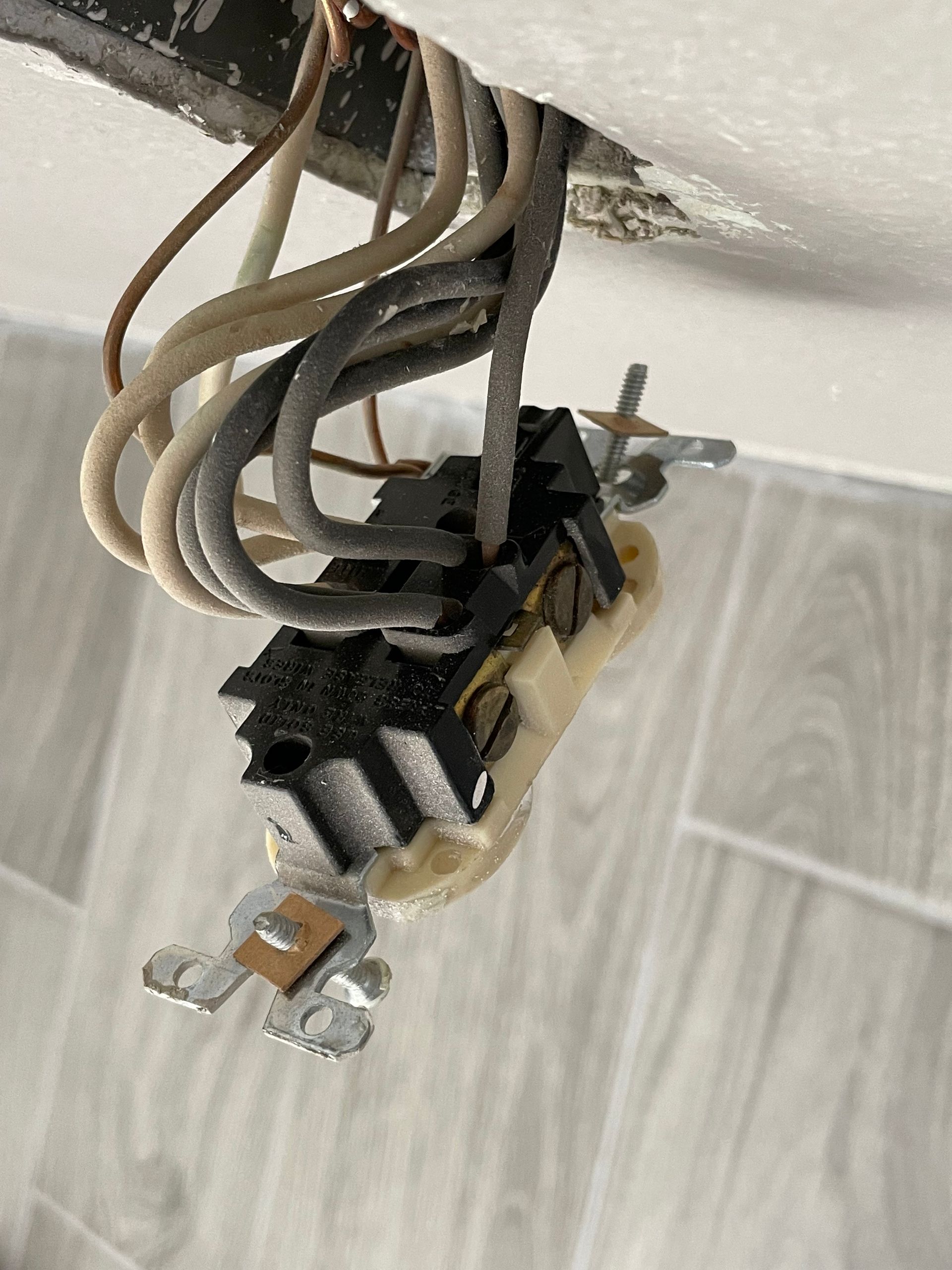 old outlet with re-wire needed on the home