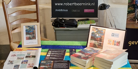 Stand op de Boekenmarkt Meppel.