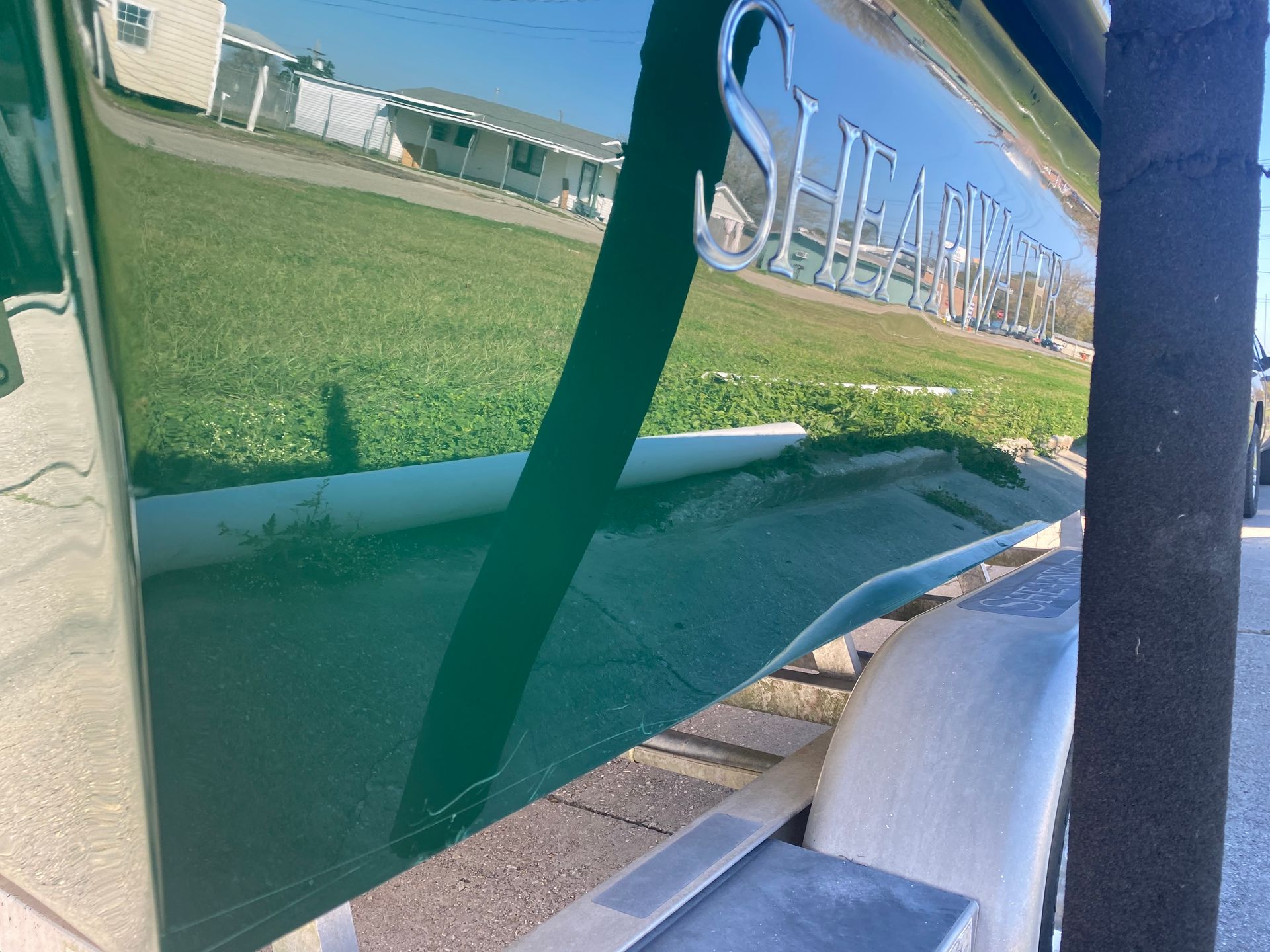 Green boat named