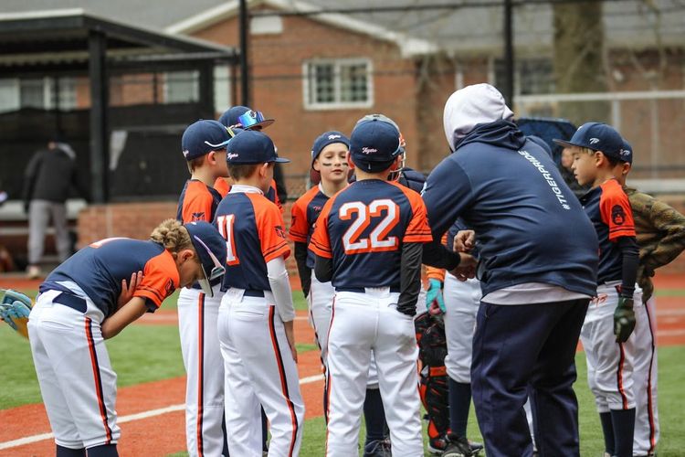 youth baseball player playing at the field