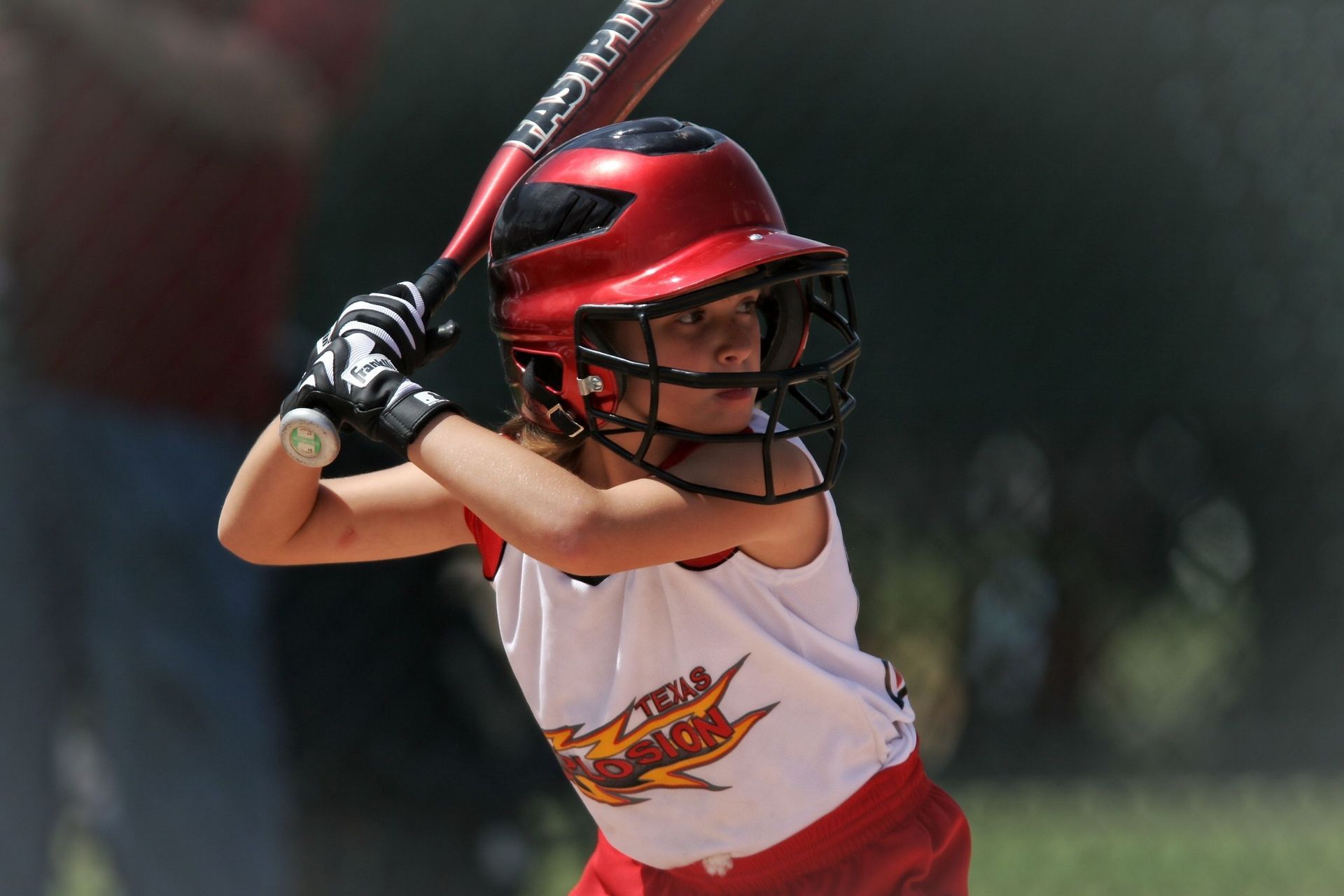 youth baseball player playing at the field