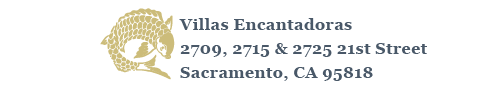 A logo for villas encantadoras in sacramento ca