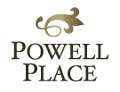The powell place logo is on a white background.