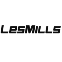 Les Mills logo in black.