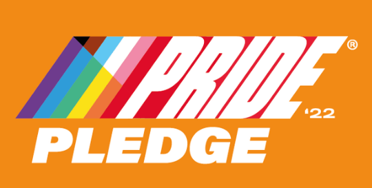 Orange graphic with 