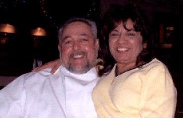 Larry Rieker, with his wife Rachael.