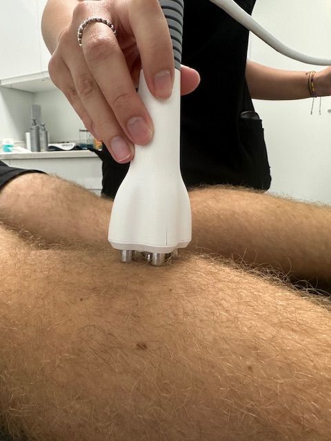 machine being used on the leg
