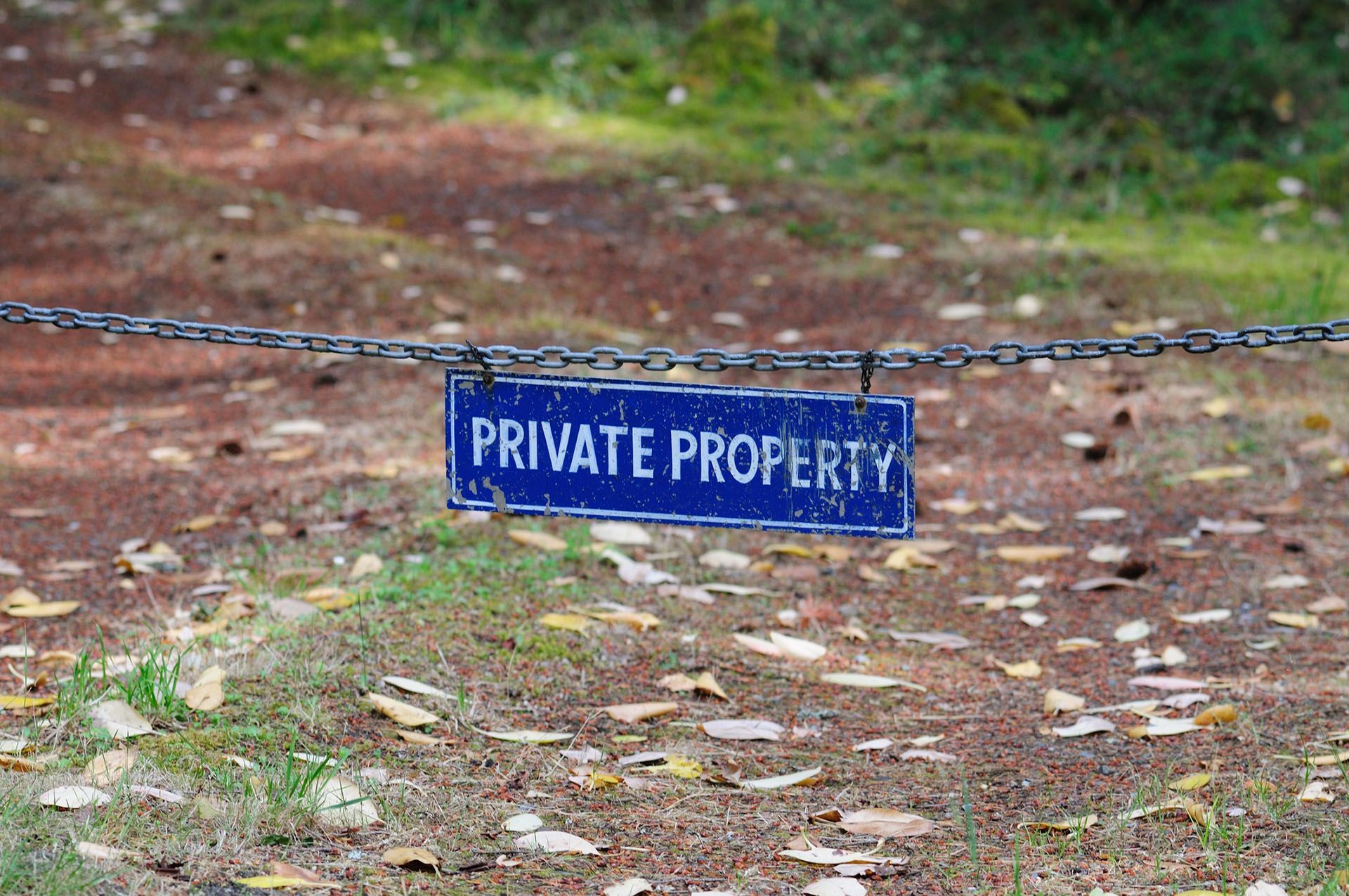private property sign