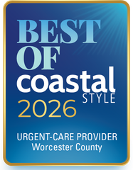 Best of Coastal Style Urgent Care Provider 2026 - Worcester County