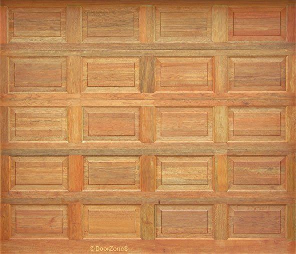 20 Panel single wooden garage door
