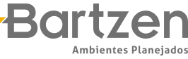 A logo for bartzen ambientes planejados on a white background