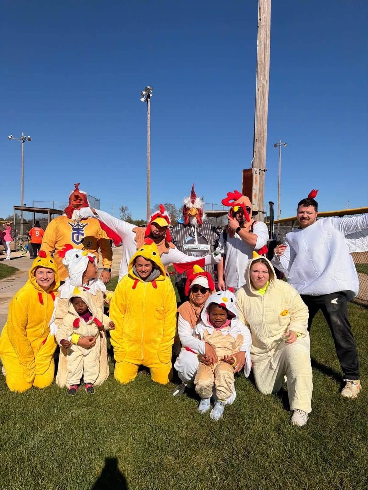 Team Roosters, Halloween team costume contest winners