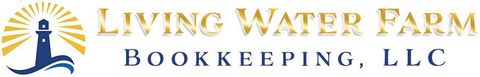 The logo for living water farm bookkeeping , llc