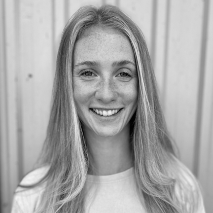 McKenzie Hawker headshot in black and white