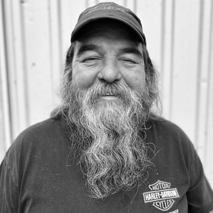 Steve Thompson headshot in black and white