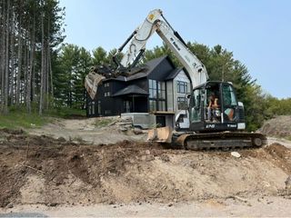 excavation contractor preparing a job site