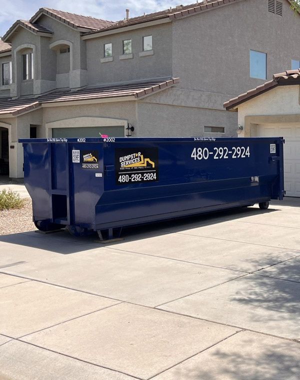 20 Yard Dumpster in San Tan Valley for Household Junk