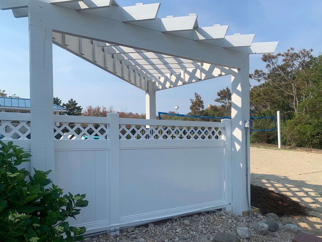 A recent Pergola built for a client who repeatedly depends only on Patterson Homes and Construction to do their home renovations.