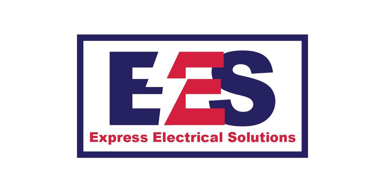Ees express electrical solutions logo on a white background
