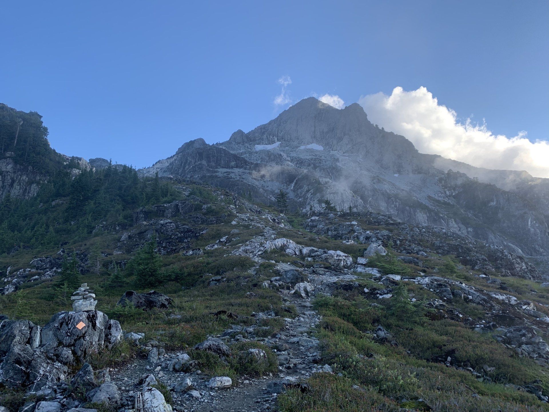 Rocky trail at Golden Ears Provincial Park, BC, Canada