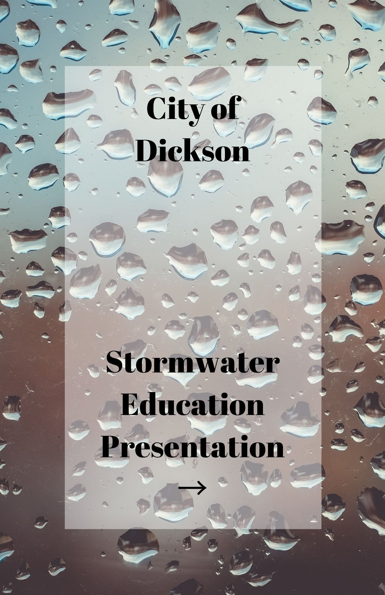 City of Dickson Stormwater Management