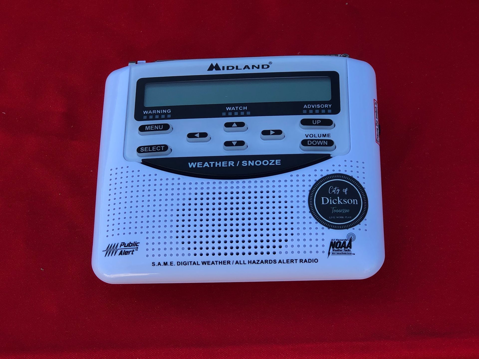 White Midland weather radio 
