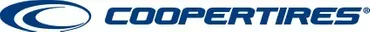 Cooper Tires logo, featuring a dark blue stylized C icon to the left of the brand name in bold, blue uppercase letters.