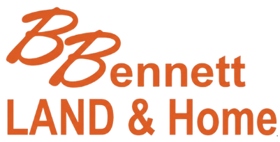 The orange Bennett Land & Home logo featuring stylized 