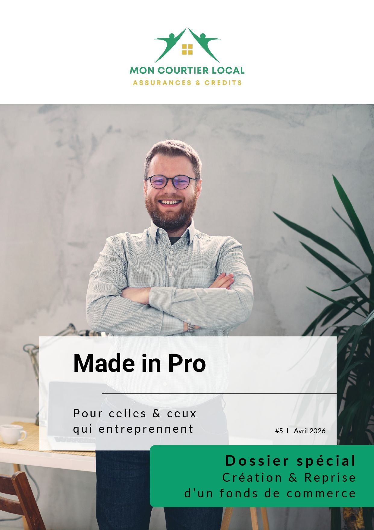 Couverture made in pro Avril 2026, Mon Courtier Local, expert en crédits et assurances à Montsalvy, Cantal et Aveyron