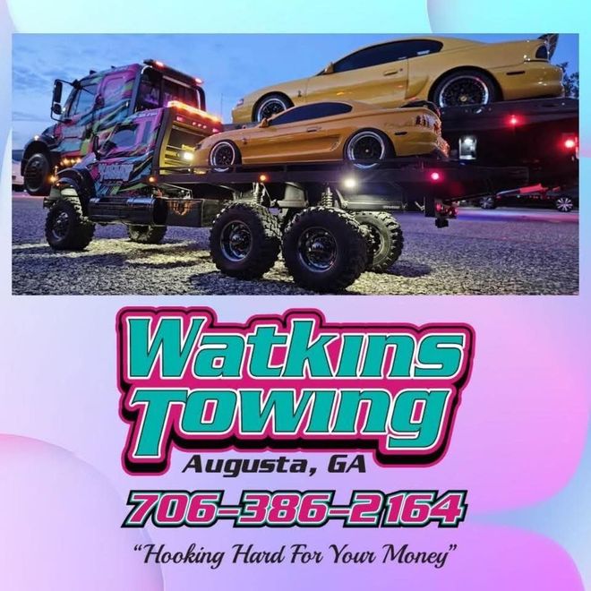 Watkins Towing business card Watkins Towing business card