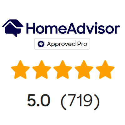 HomeAdvisor Approved Pro rating: 5.0 stars out of 5 from 719 reviews.