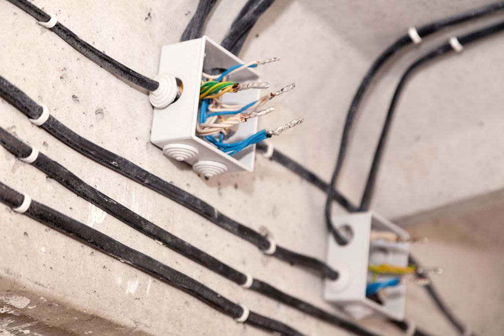 Electrical Wiring With Exposed Wires — Don Hall Air Conditioning & Electrical in Smithfield, QLD