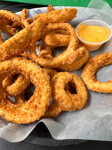 Onion Rings at Fast Eddie's in Port Clinton, OH