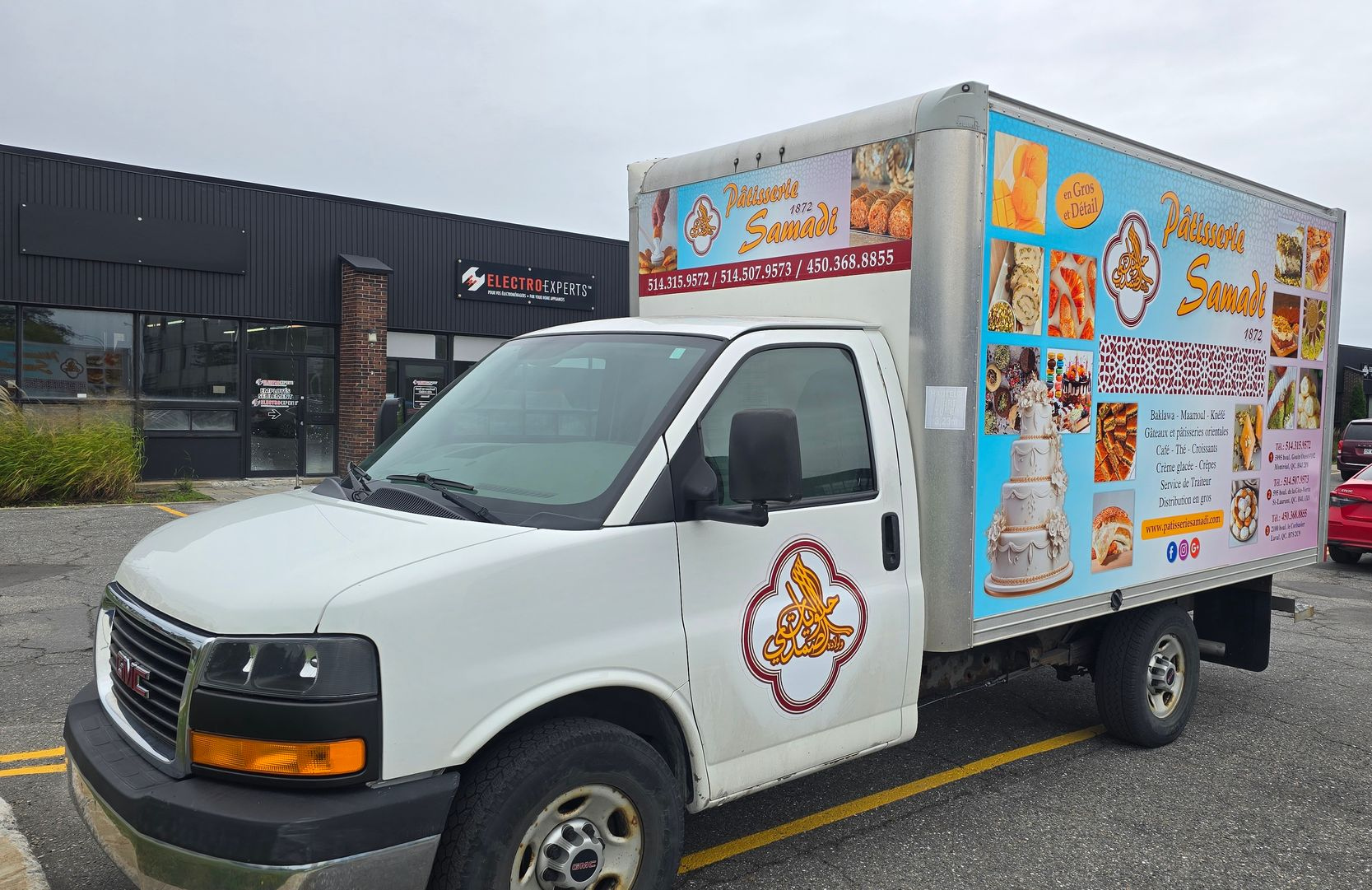 White food truck with