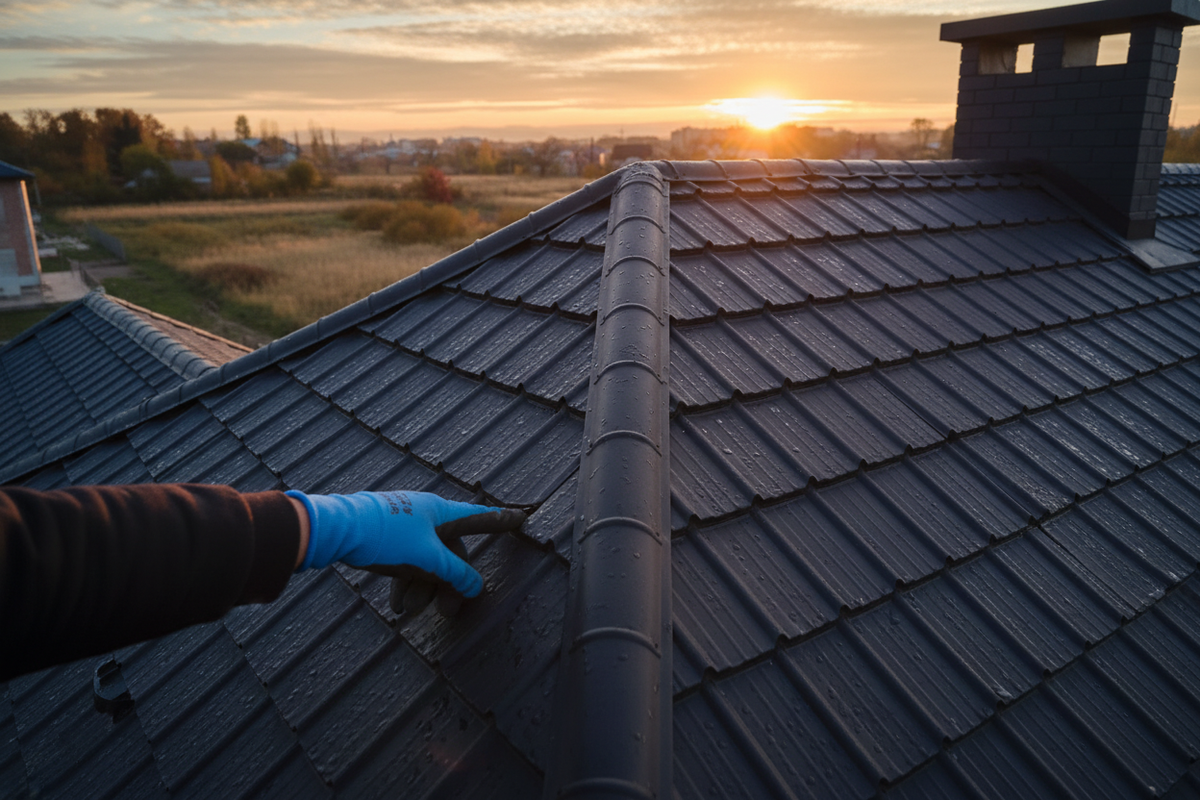 Inspecting roof shingles by hand