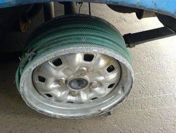 Damaged Tire And Wheel On A Vehicle | J&T Car Care