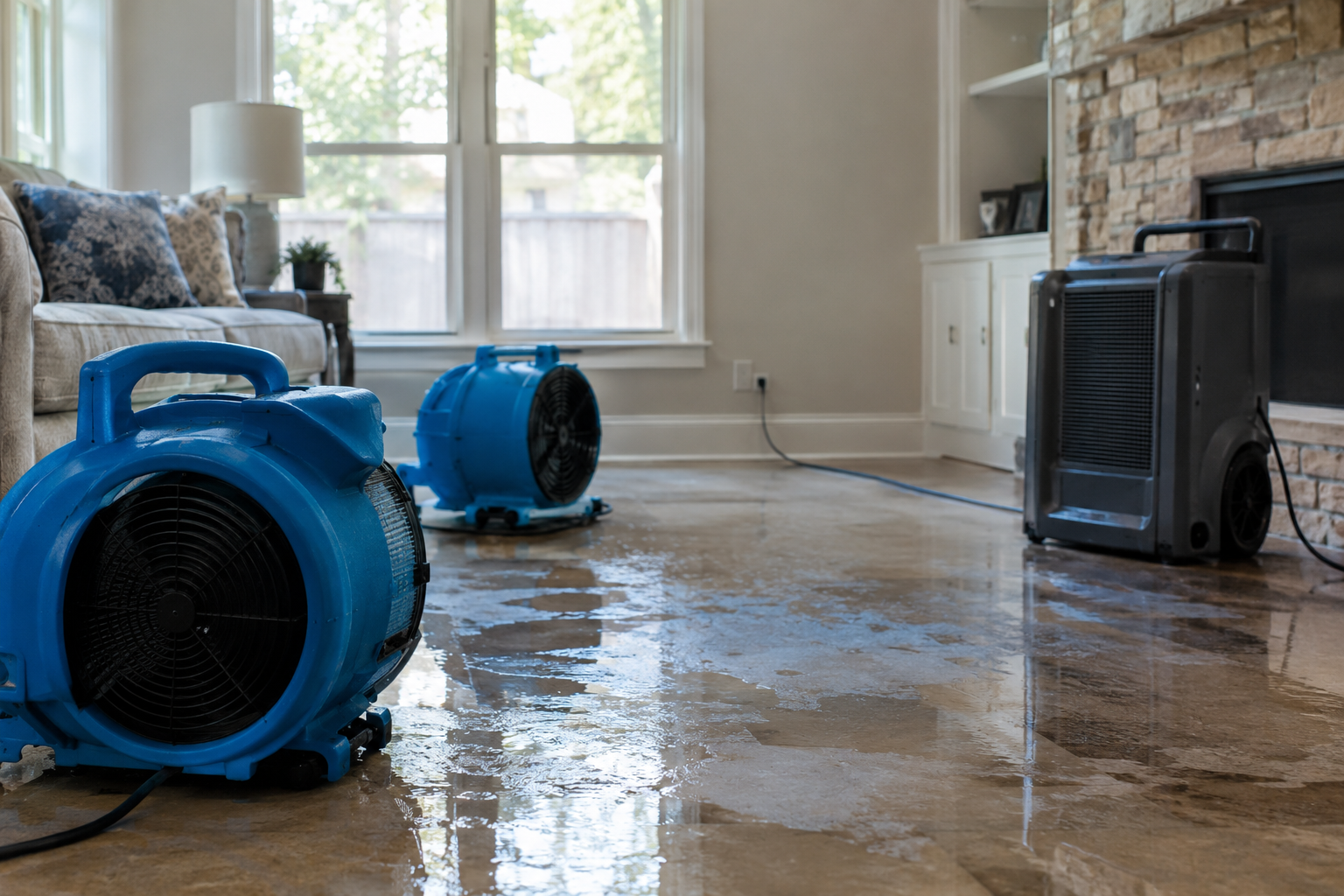 water damage restoration The Woodlands