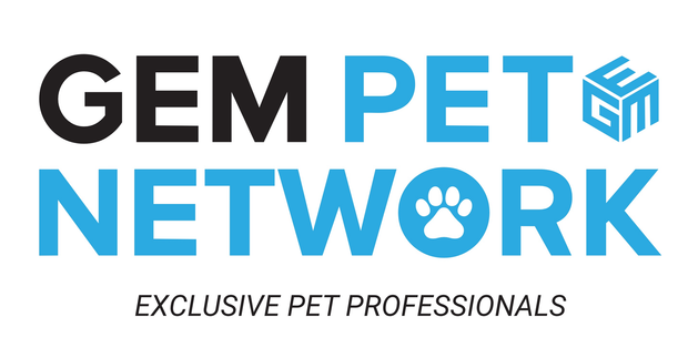 Logo for Gem Pet Network: Black
