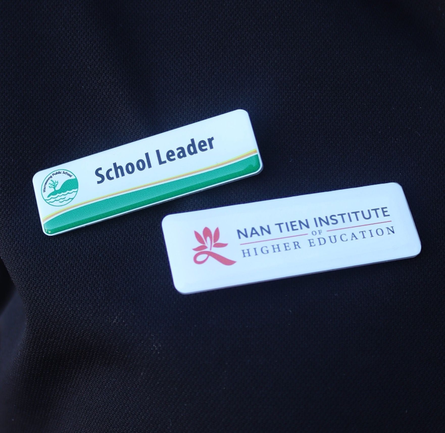 Business name badge — Brookes Engraving & Signs in Shellharbour, NSW