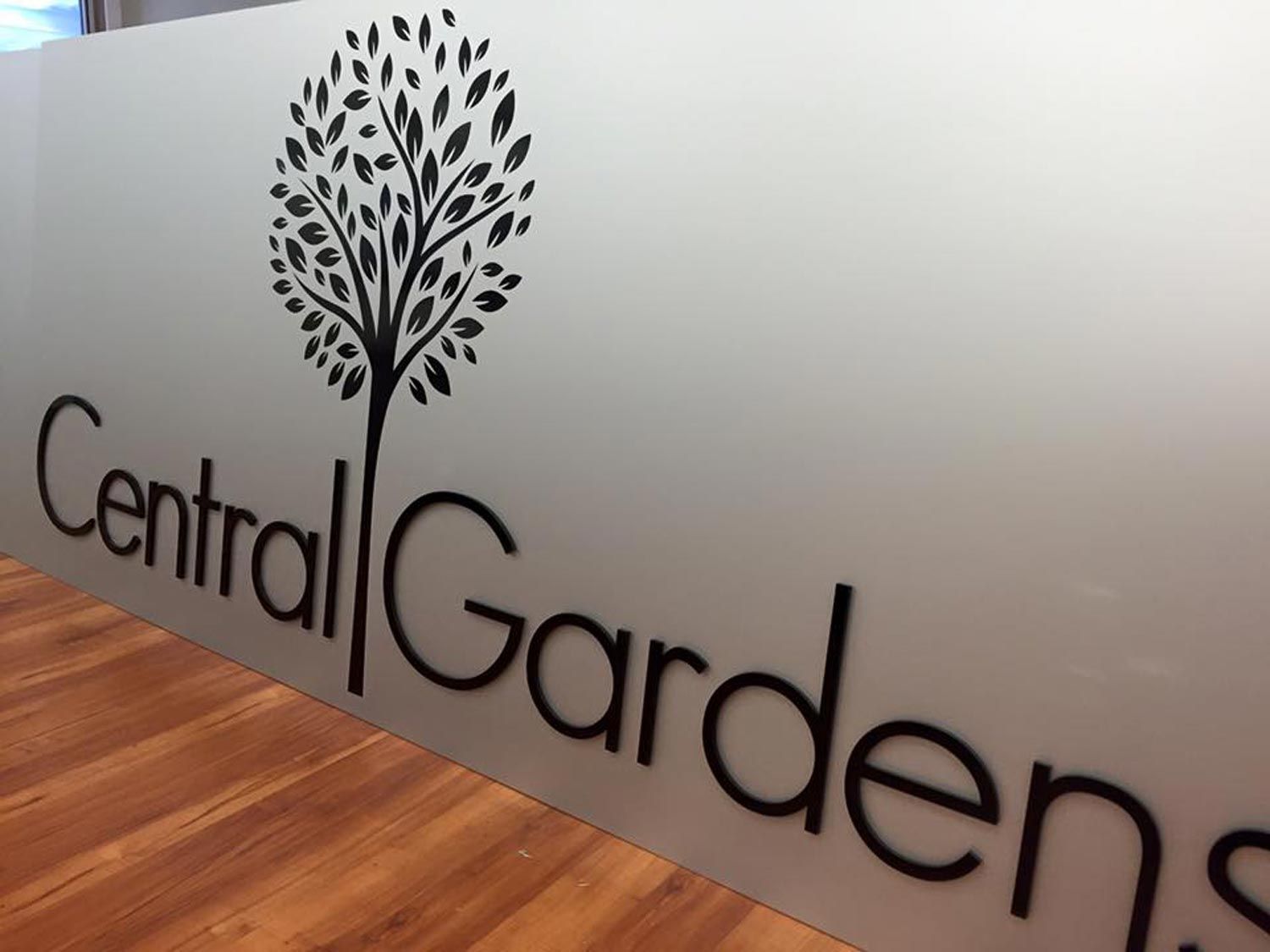 Custom Sign For Central Gardens