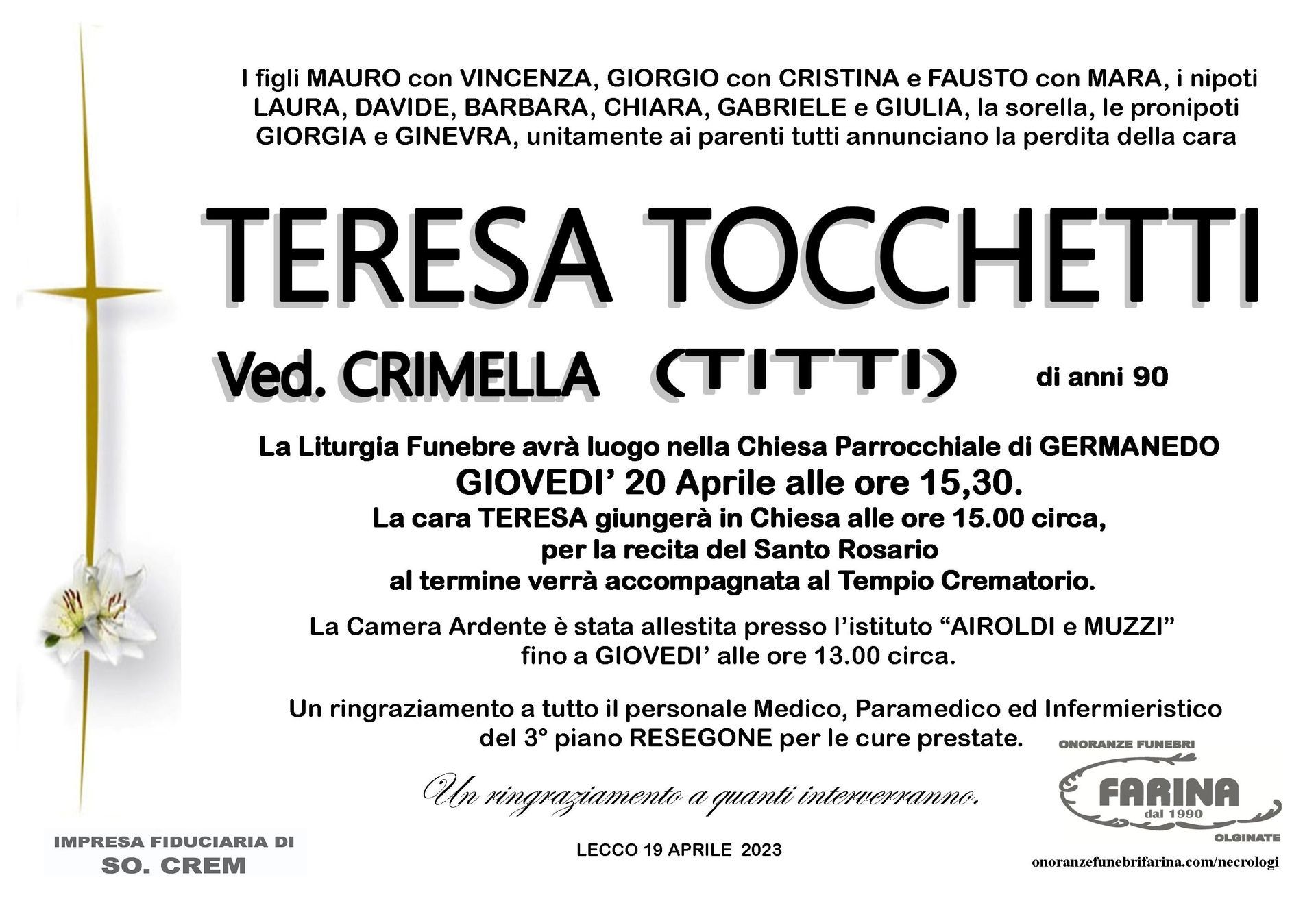 teresa tocchetti