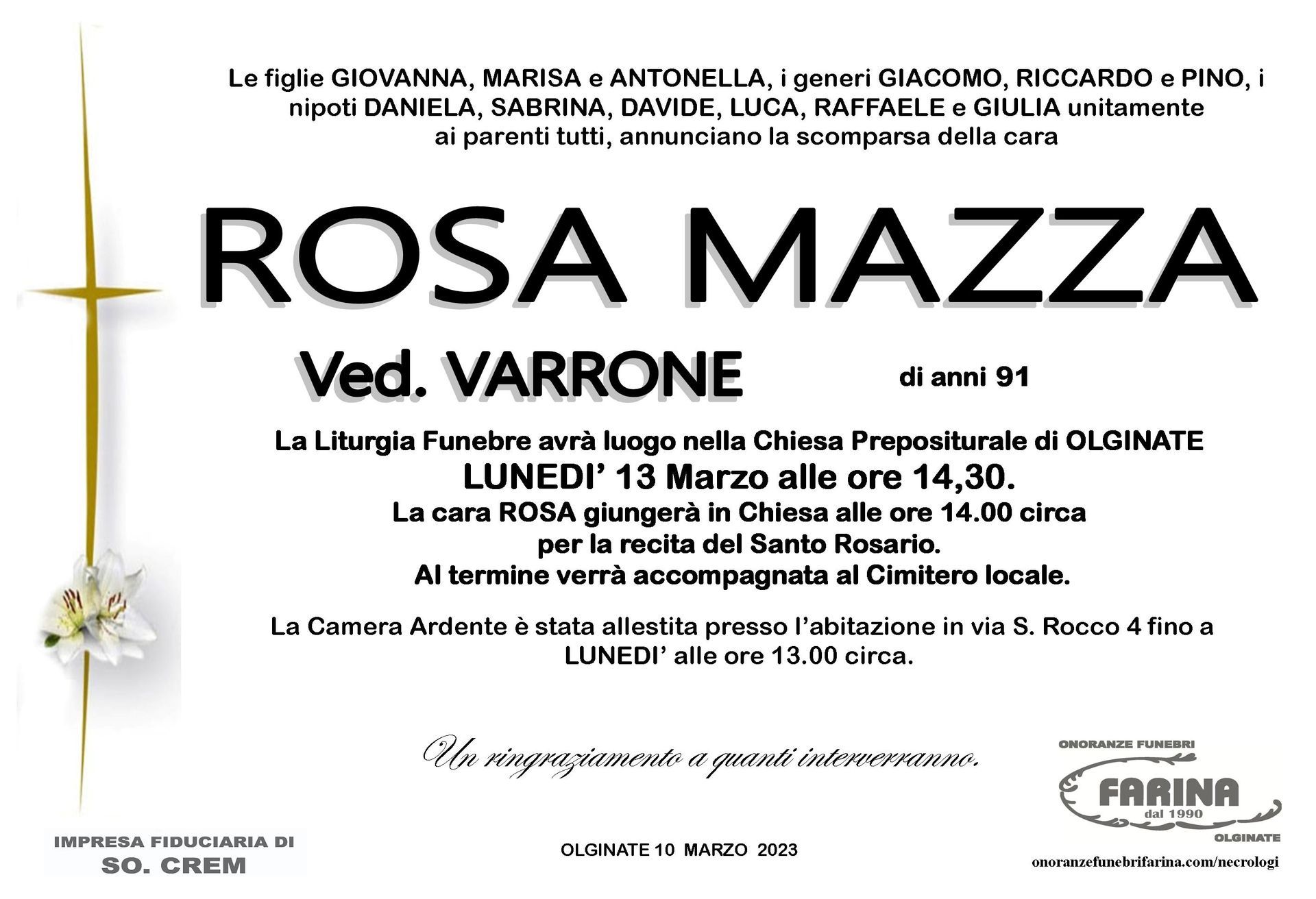 rosa mazza