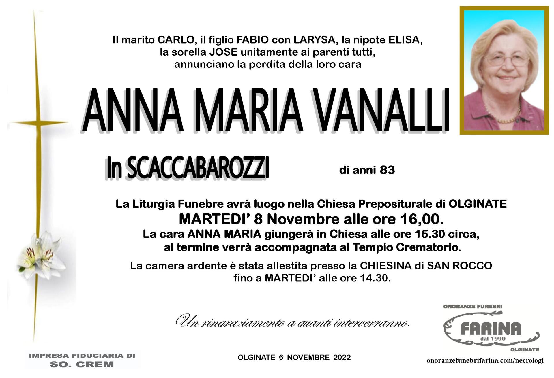 anna maria vanalli